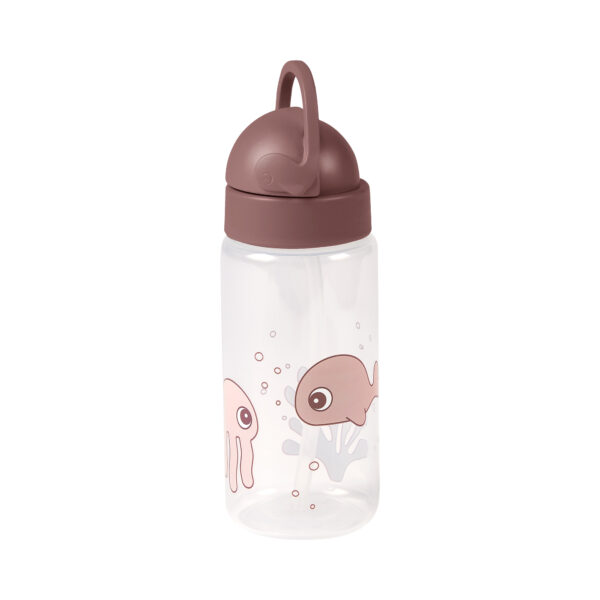 Done by Deer Trinkflasche mit Trinkhalm Powder