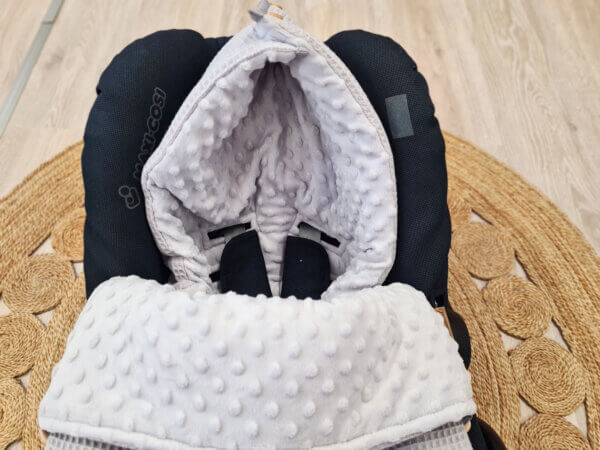 Fußsack Babyschale hellgrau – Bild 7