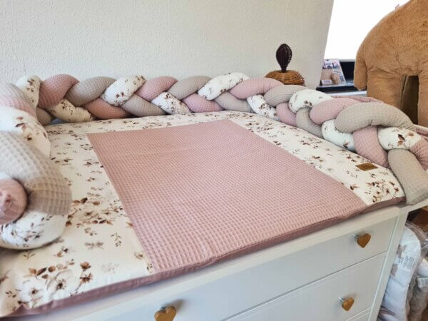 Wickelauflagenbezug Jasmin dusty pink – Bild 2
