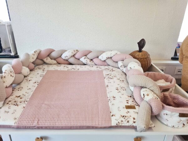 Wickelauflagenbezug Jasmin dusty pink – Bild 3