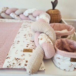 Wickelauflagenbezug Jasmin dusty pink