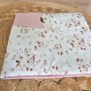 Extra dicke Krabbeldecke Jasmin dusty pink