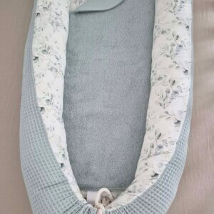 Schlafen 6 Spuckeinlage Babynestchen ozeanblau
